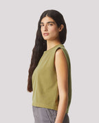 Women's Garment-Dyed Heavyweight Muscle Tee | 307GD
