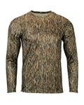 Men's Oxford Performance Camo Print Long Sleeve T-Shirt | 237