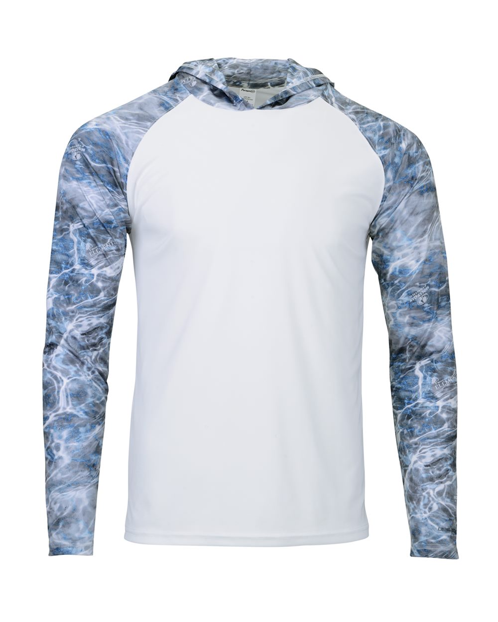 Men's Biloxi Performance Colorblocked Hooded Long Sleeve T-Shirt | 241