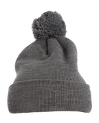Pom-Pom Cuffed Knit Beanie | 1501P