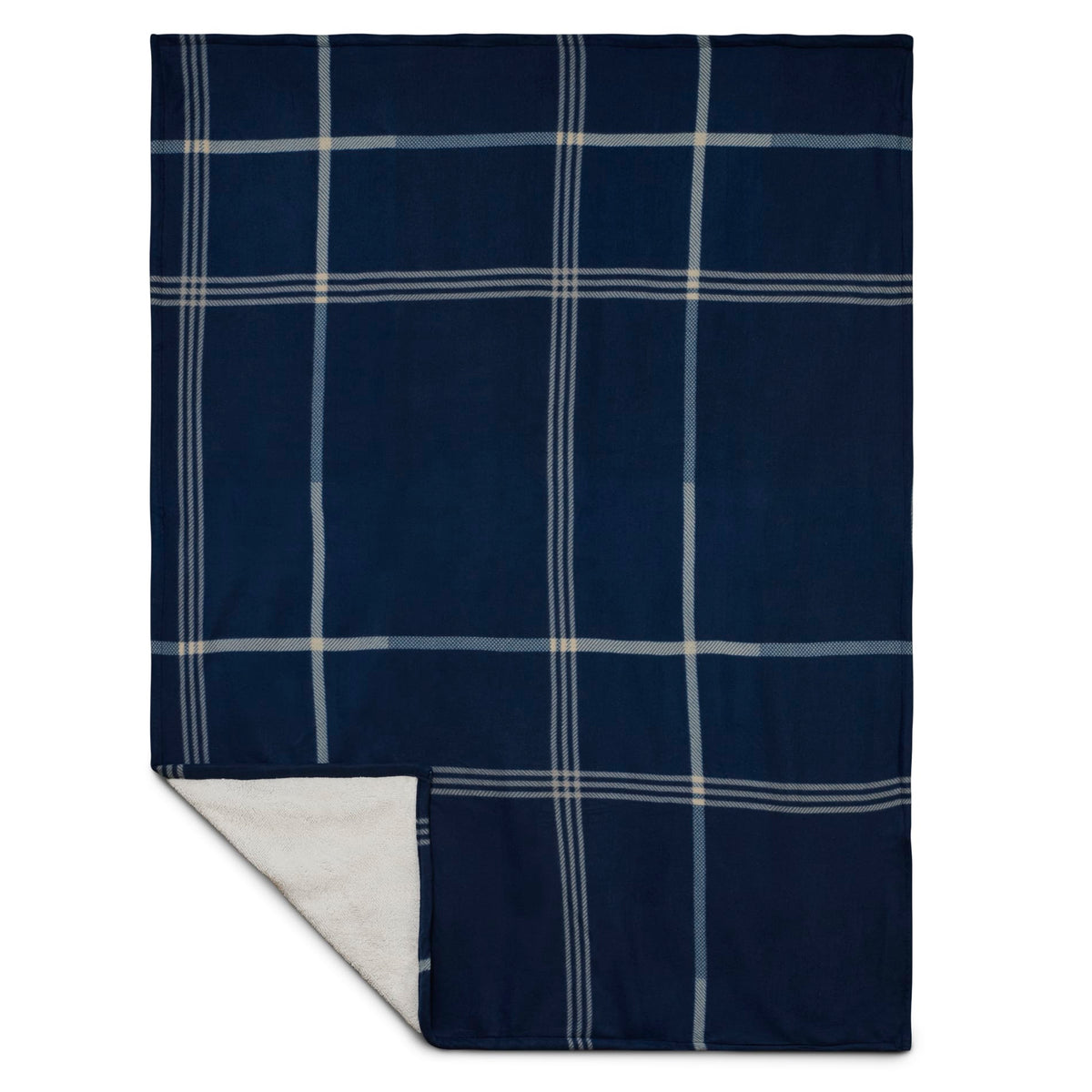 Plaid Fleece Sherpa Blanket | 1080-72 image 1