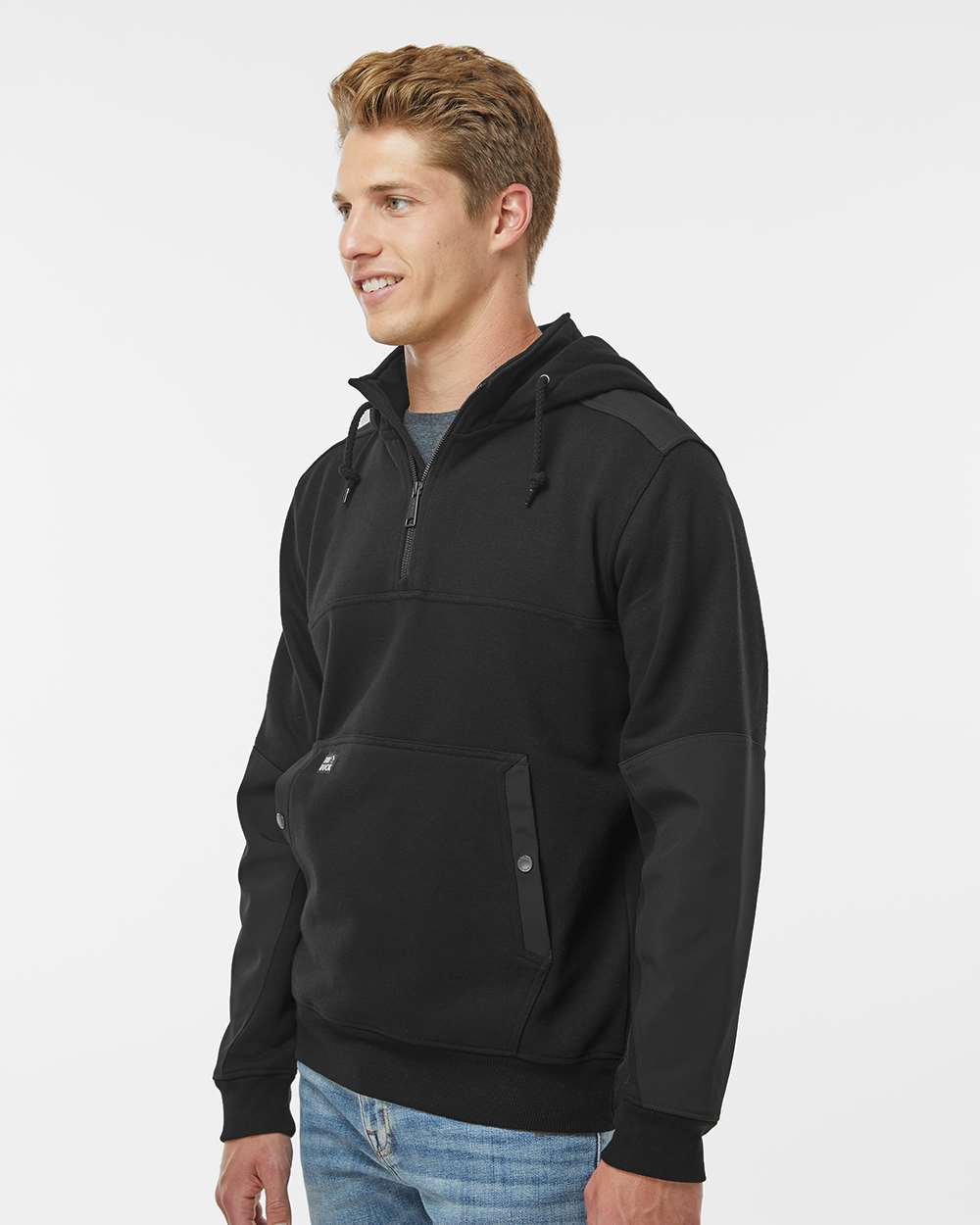 Men's Mission Quarter-Zip Hooded Pullover | 7349