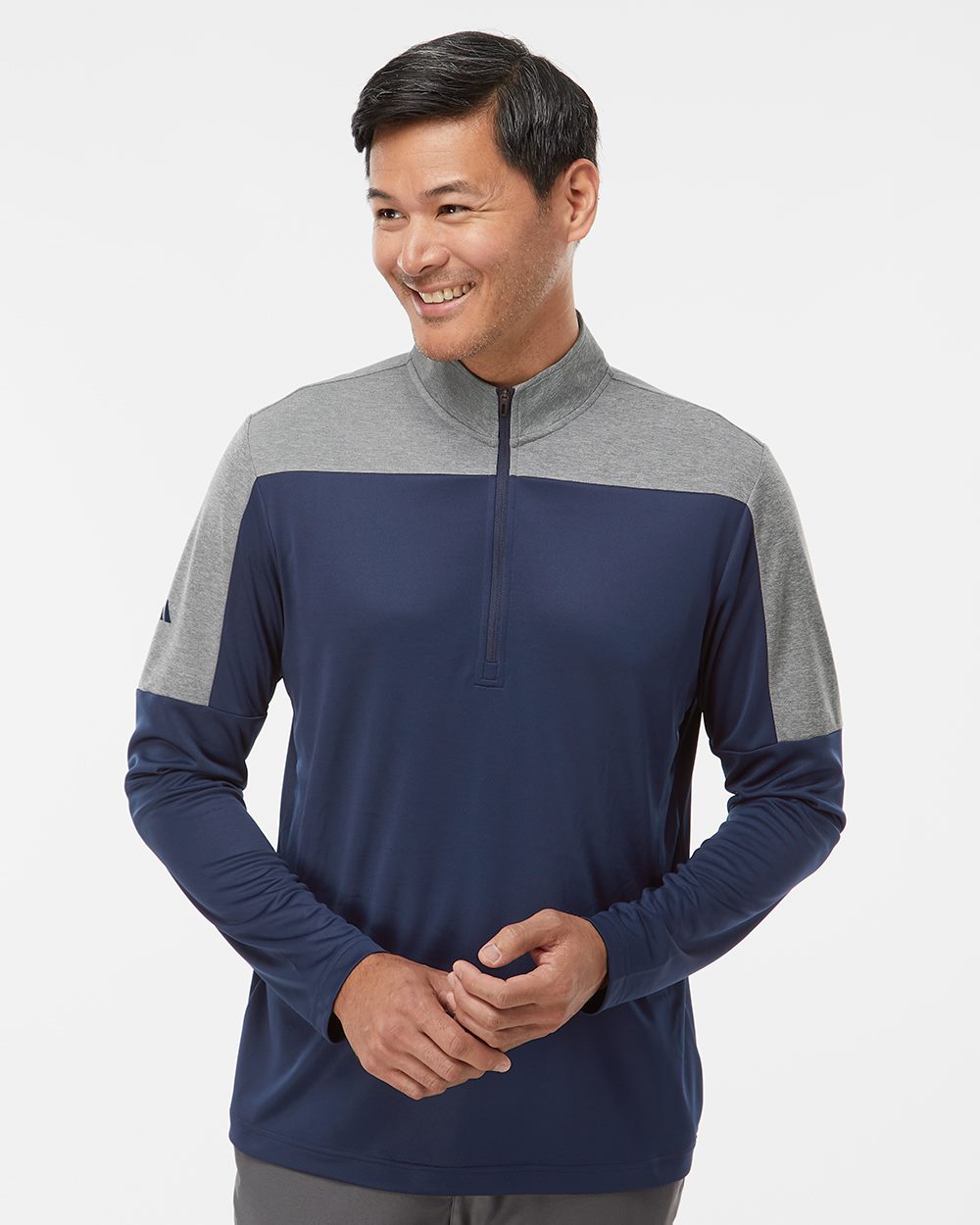 Men's Ultimate365 Lightweight Colorblocked Quarter-Zip Pullover | A552