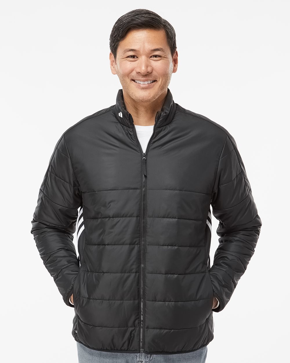 Men's 3-Stripes Puffer Full-Zip Jacket | A570