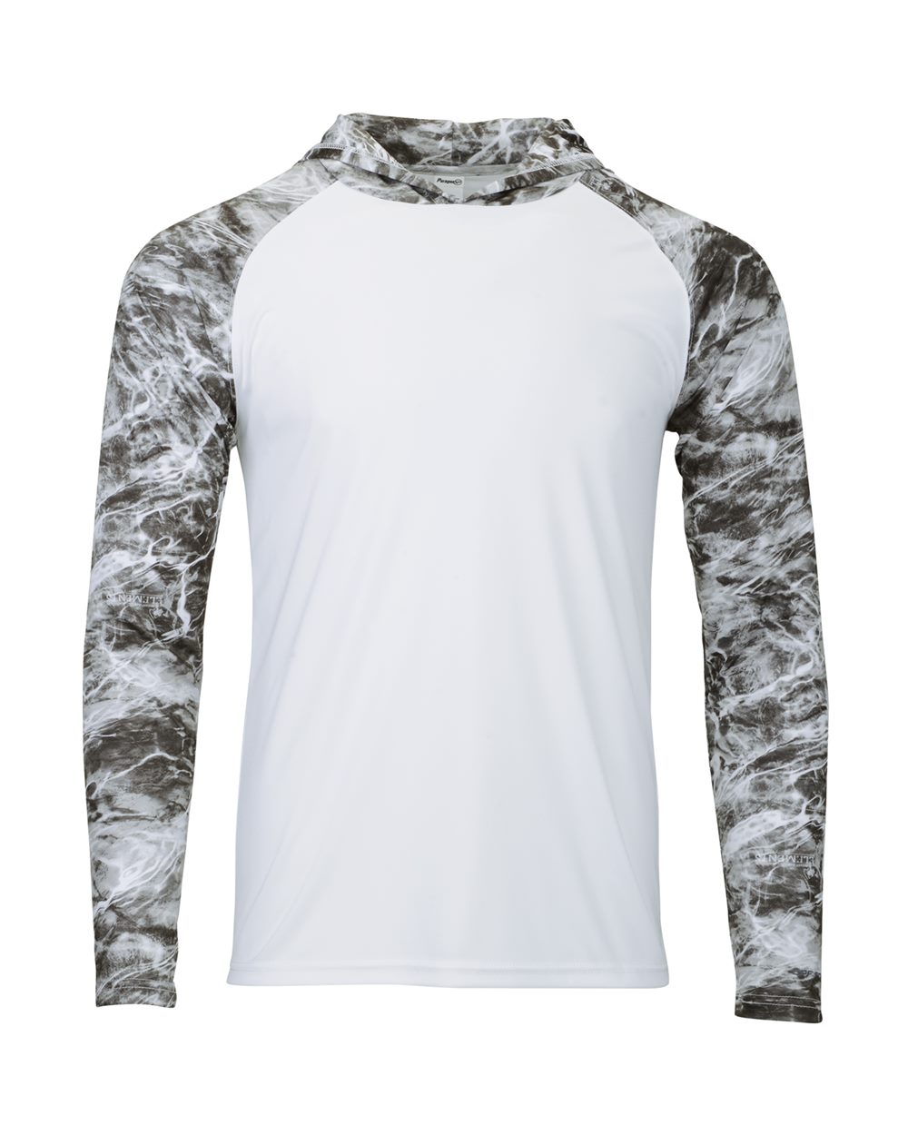 Men's Biloxi Performance Colorblocked Hooded Long Sleeve T-Shirt | 241