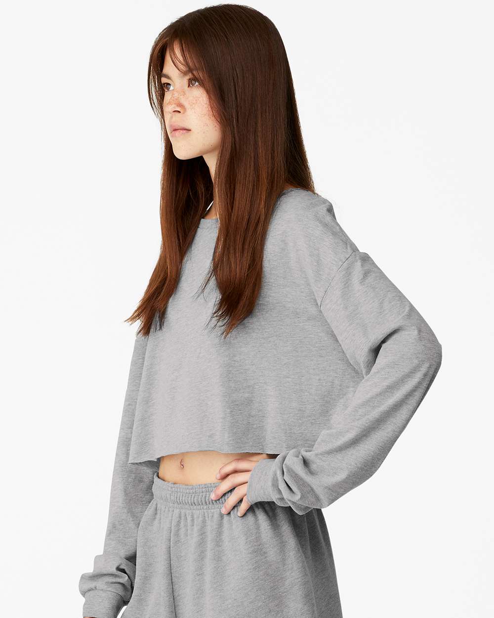 Women's FWD Fashion Crop Long Sleeve Tee | 6501