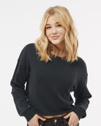 Women's Lightweight Crop Crewneck Sweatshirt | AFX24CRP