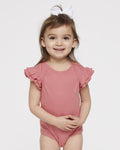 Infant Flutter Sleeve Baby Rib Bodysuit | 4439
