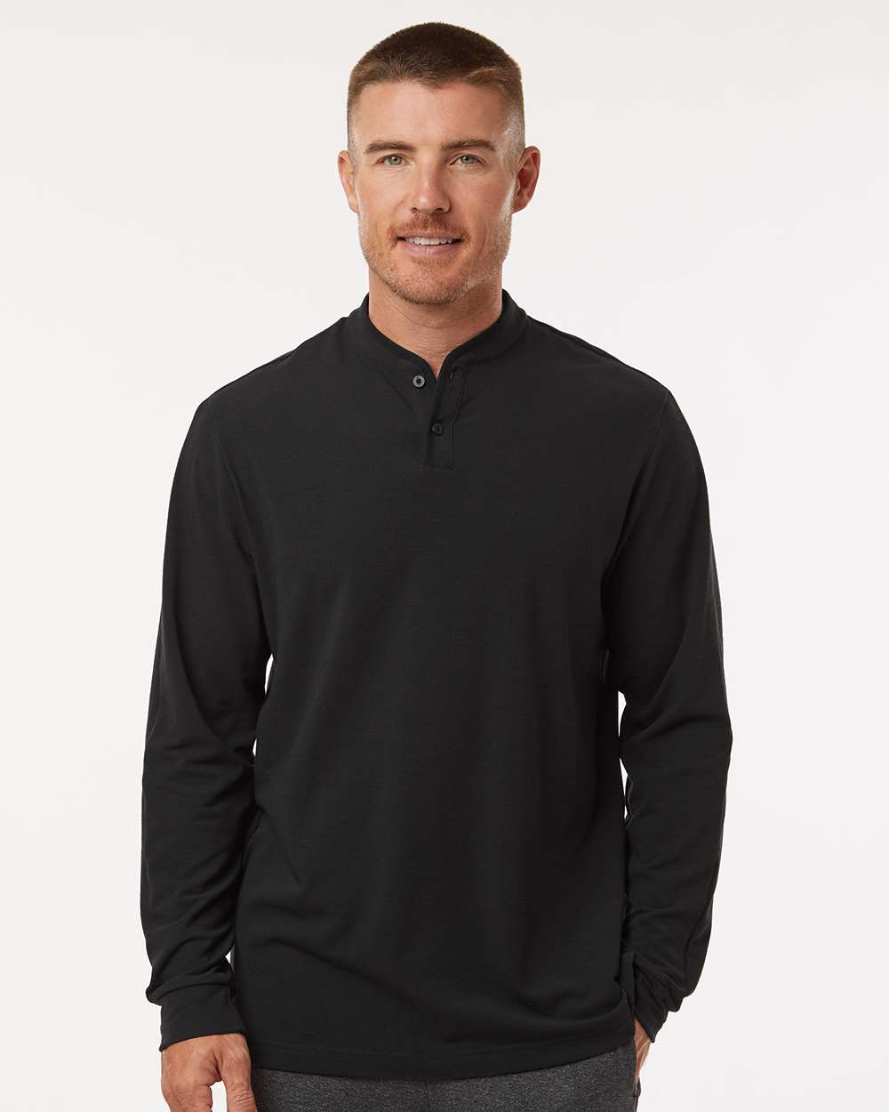 Men's Henley Long Sleeve T-Shirt | A597