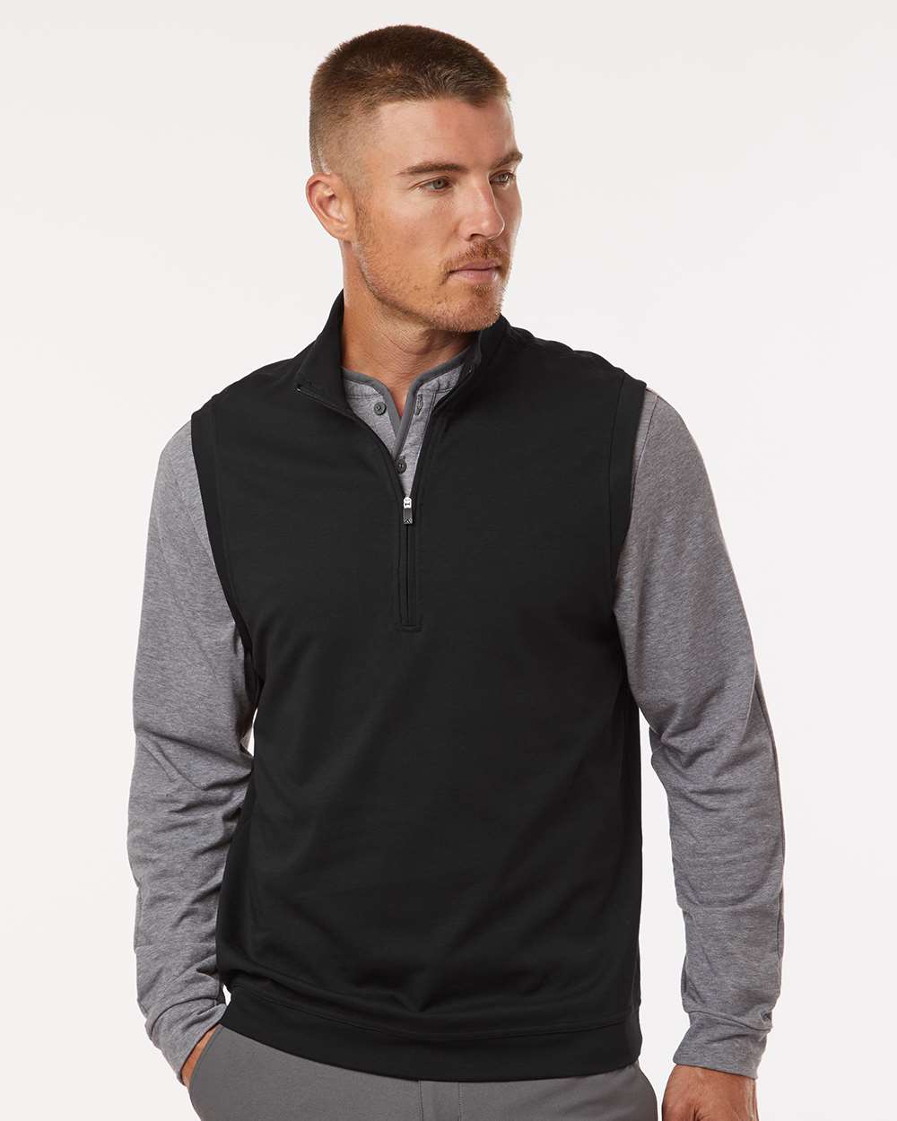 Men's Club Quarter-Zip Vest | A599