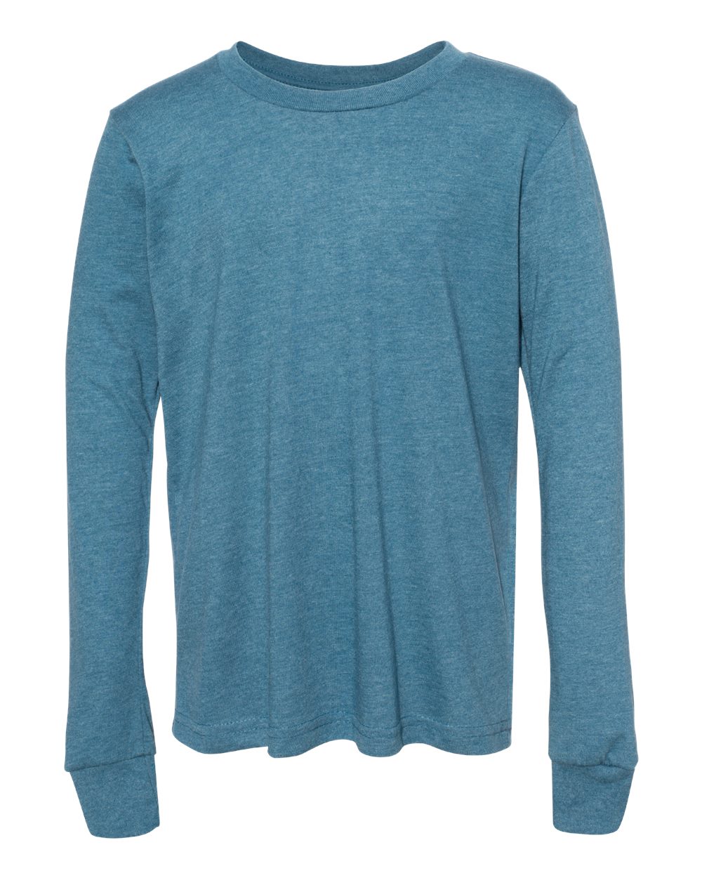 Youth Heather CVC Long Sleeve Tee | 3501YCVC