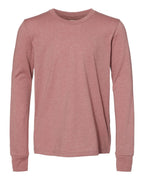 Youth Heather CVC Long Sleeve Tee | 3501YCVC