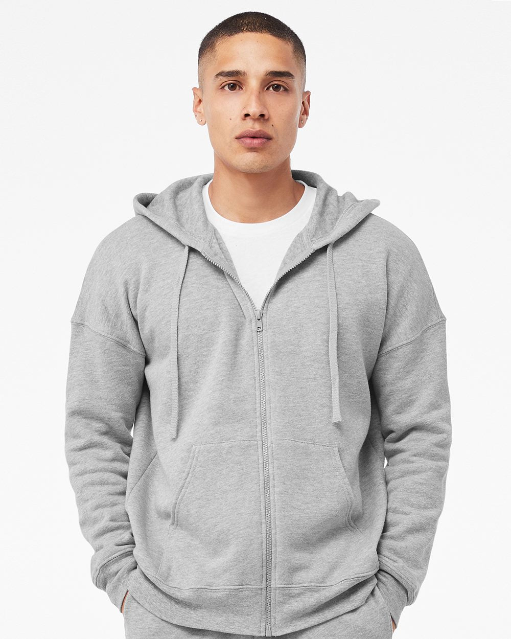Sudadera con capucha unisex de forro polar de esponja DTM con cremallera completa | 3759