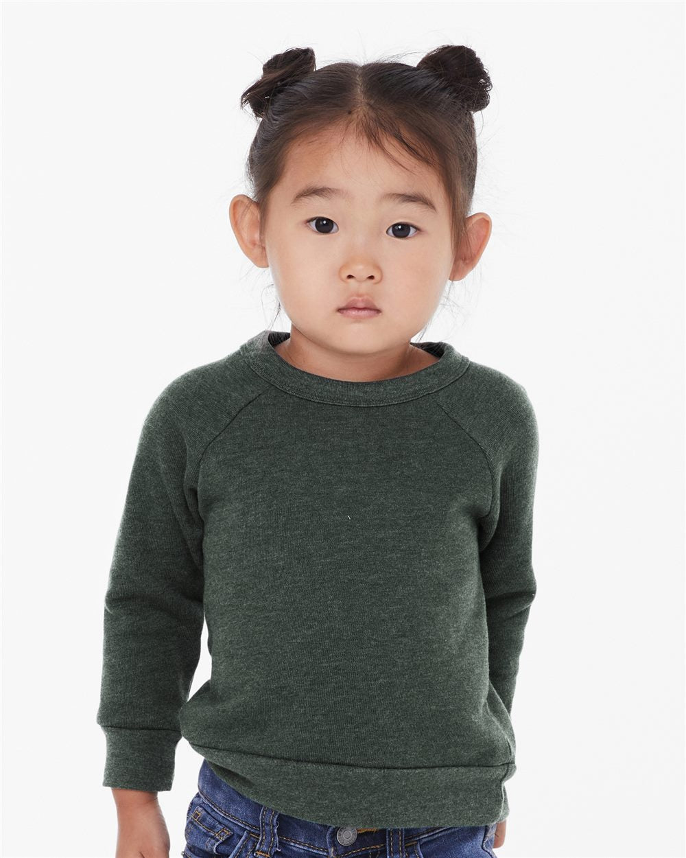 Toddler Sponge Fleece Raglan Crewneck Sweatshirt | 3901T