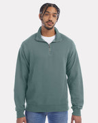 Sudadera Unisex Teñida Prenda con Cremallera Cuarto | GDH425