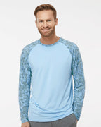 Men's Panama Colorblocked Long Sleeve T-Shirt | 231