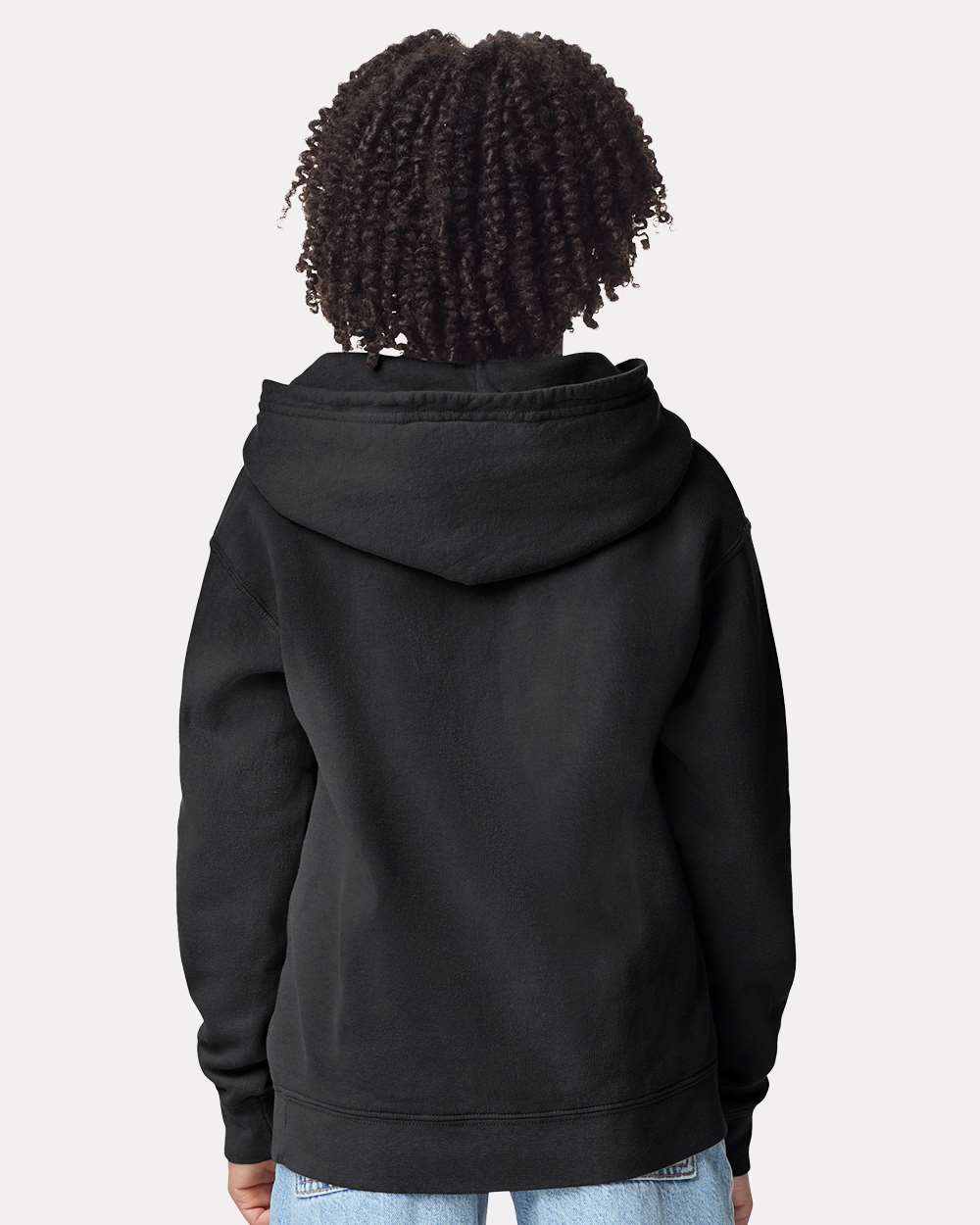 Sudadera con capucha de forro polar ligero teñido en prenda para jóvenes | 1467Y