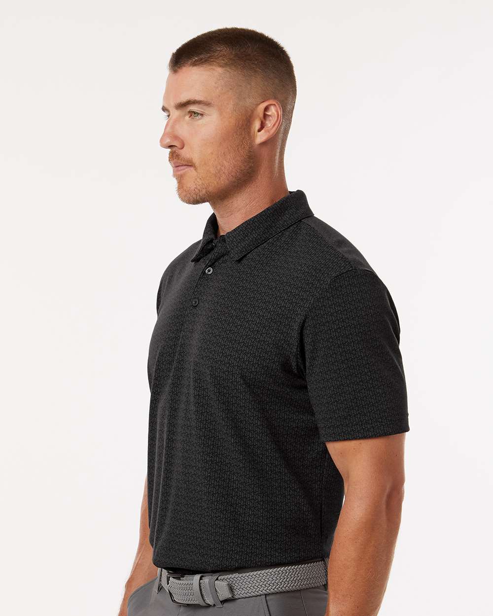 Men's Blended Printed Polo | A702