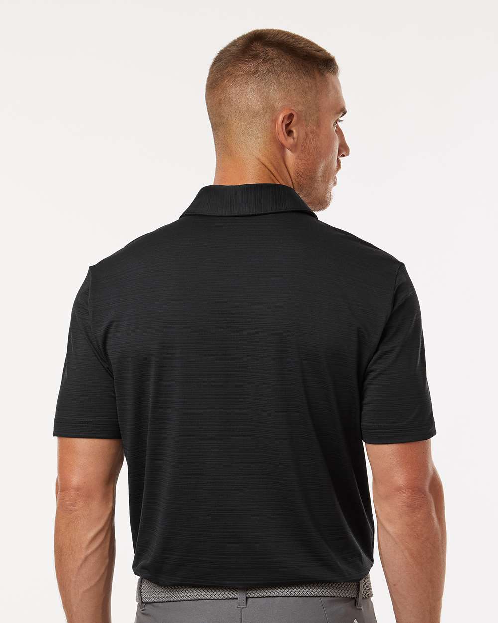 Men's Textured Stripe Polo | A704