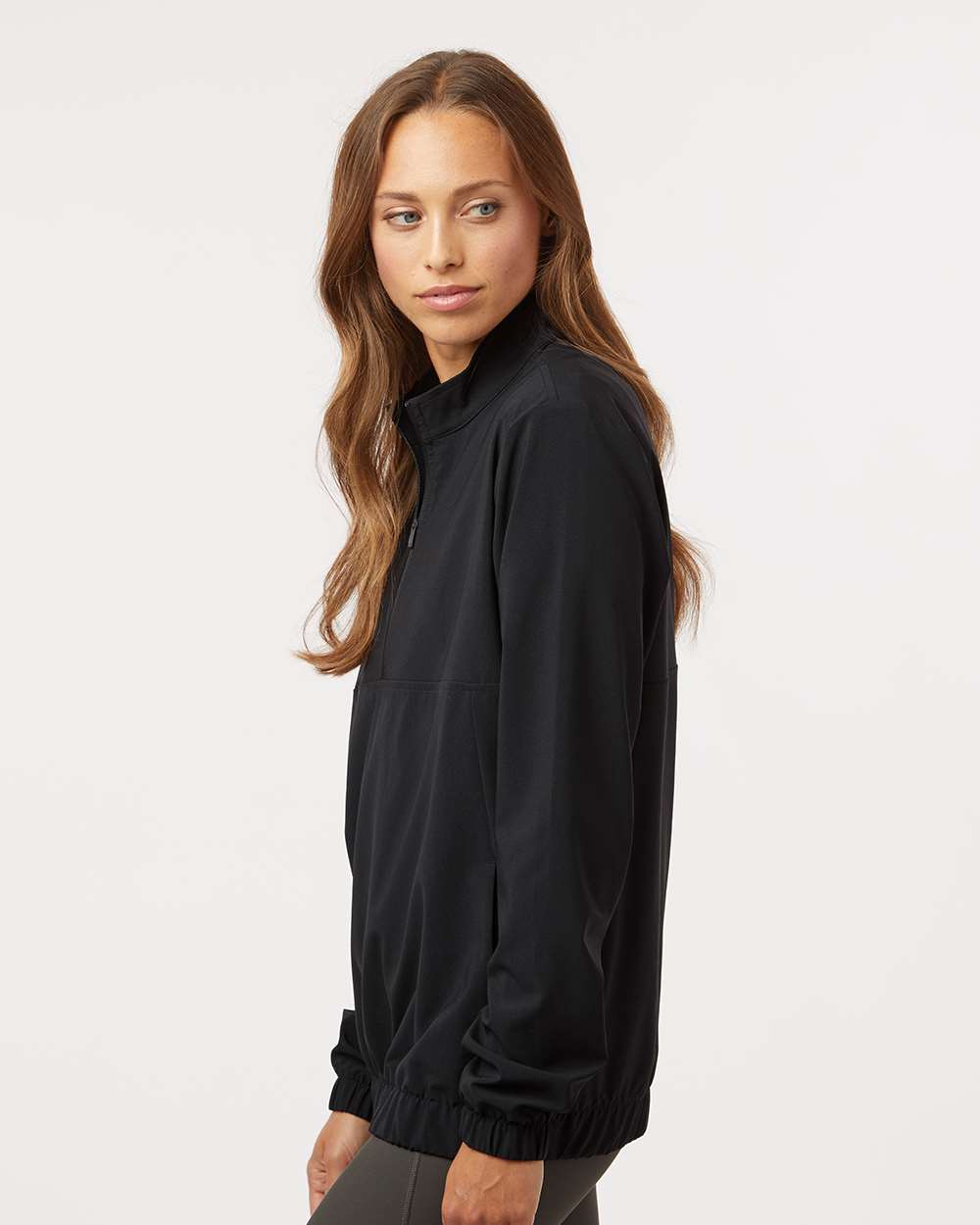 Women's Stretch Woven Half-Zip Pullover | A706