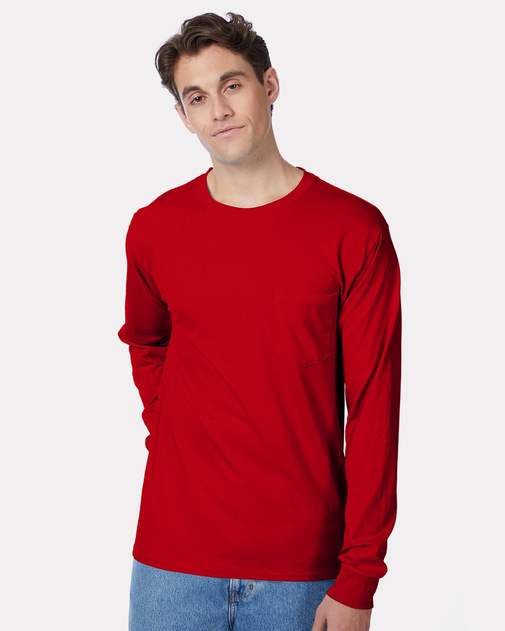 Men's Authentic Long Sleeve Pocket T-Shirt | 5596
