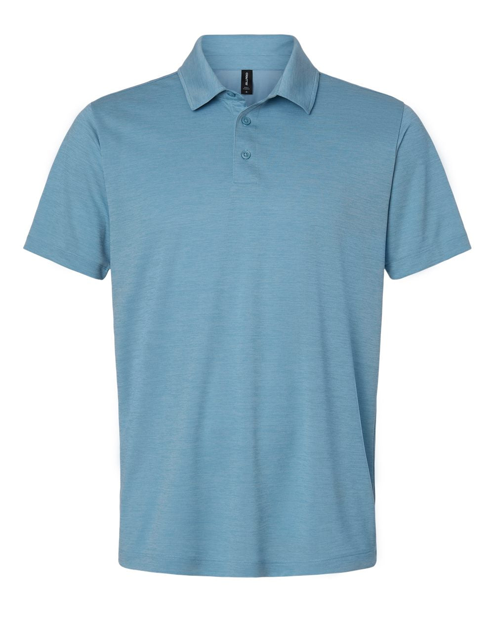 AllPro 4HM00 Men's Pro-Lock Performance Mélange Polo - Cloud Blue Melange
