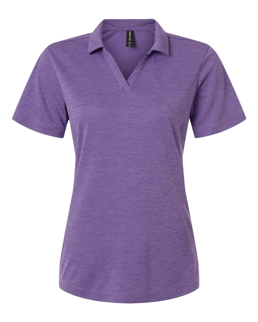 AllPro 4HM00L Women's Pro-Lock Performance Mélange Polo - Violet Melange