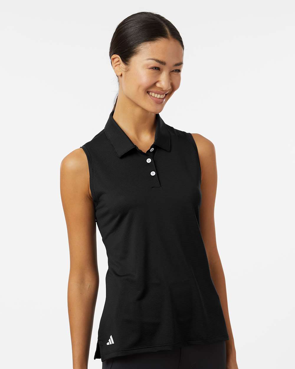 Women's Ottoman Sleeveless Polo | A1005