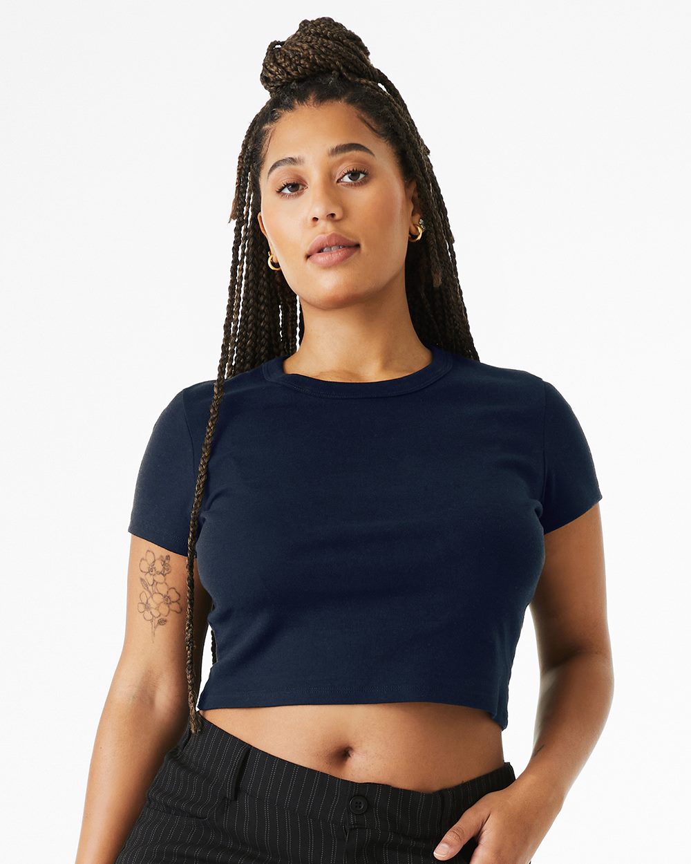 Women's Micro Rib Baby Tee | 1010