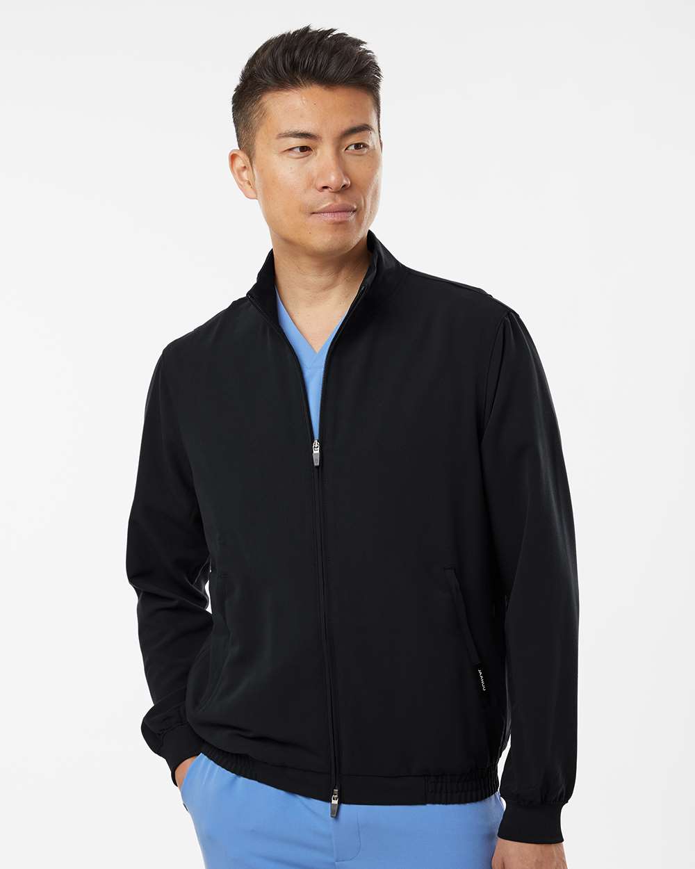 Men's Wolfe Everyday Full-Zip 6-Pocket Scrub Jacket | M60001