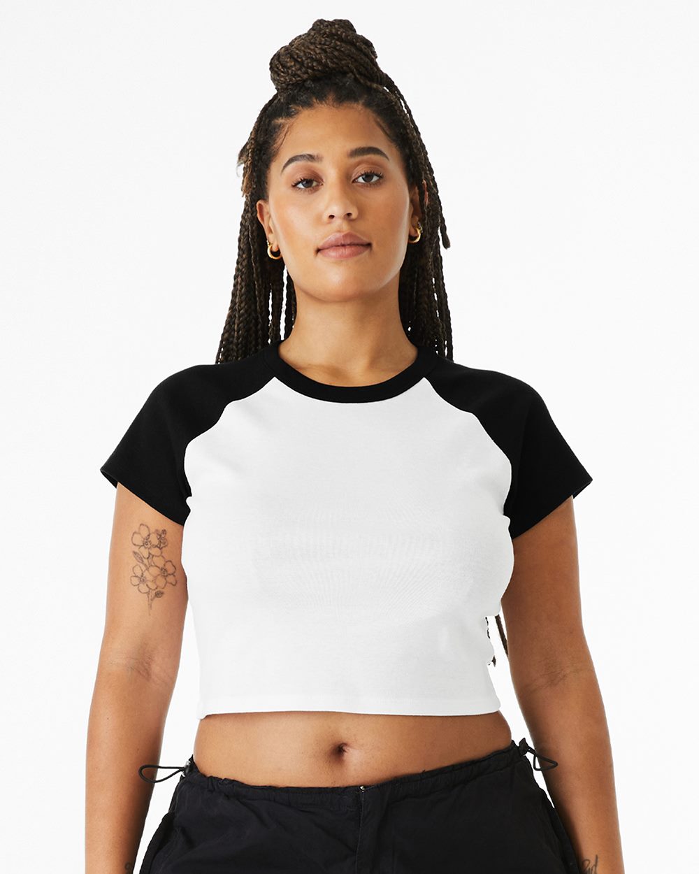 Women's Micro Rib Raglan Baby Tee | 1201
