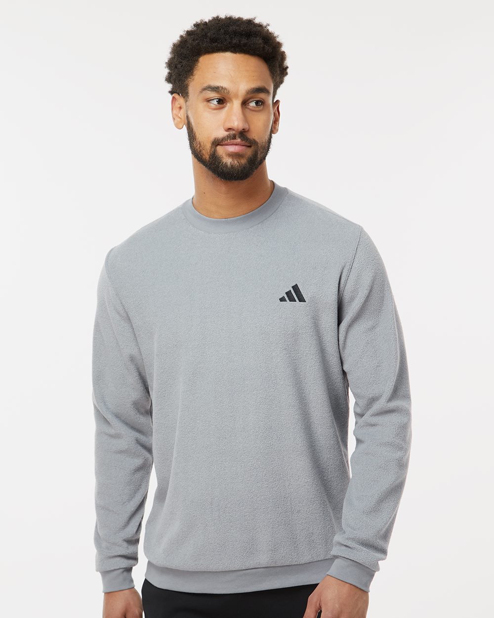 Sudadera para hombre con cuello redondo y tejido de rizo | A586