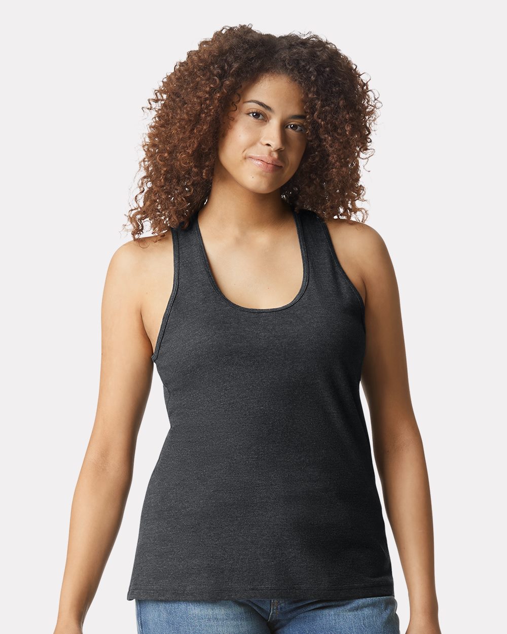 Women's Softstyle® CVC Racerback Tank Top | 64220LCVC