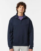 Sudadera Unisex Powerblend® con Cuello Cuarto de Cremallera | S450