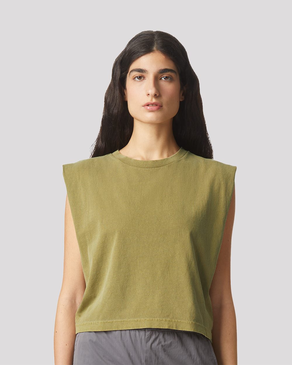 Women's Garment-Dyed Heavyweight Muscle Tee | 307GD