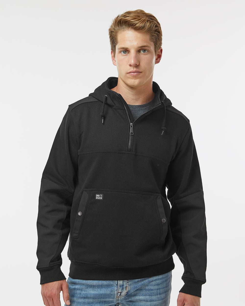 Men's Mission Quarter-Zip Hooded Pullover | 7349