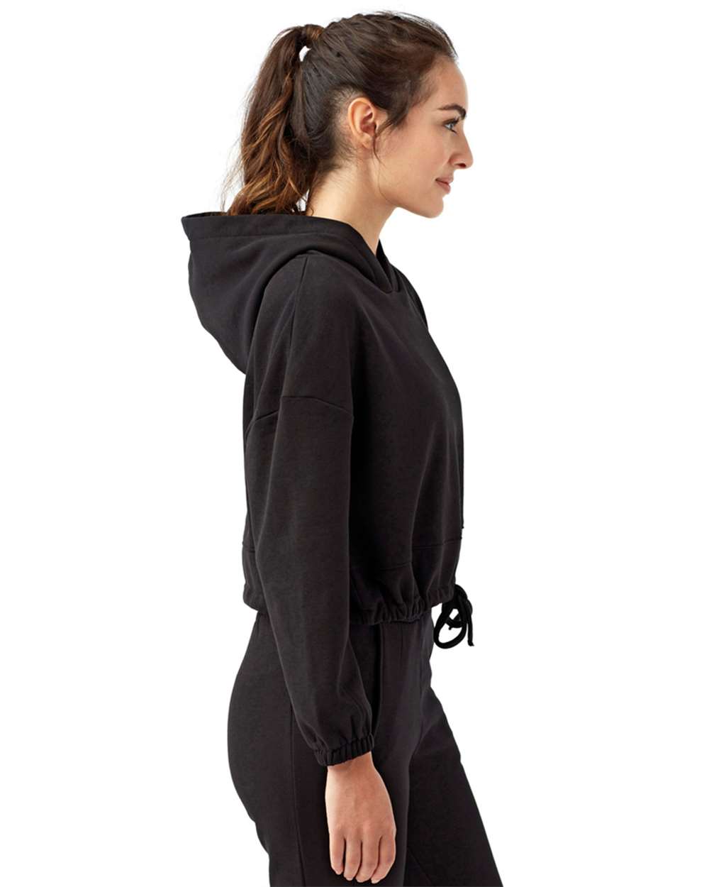 Women's Cropped Maria Hooded Sweatshirt | TD085