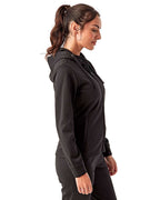Women's Spun Dyed Full-Zip Hooded Sweatshirt | TD498