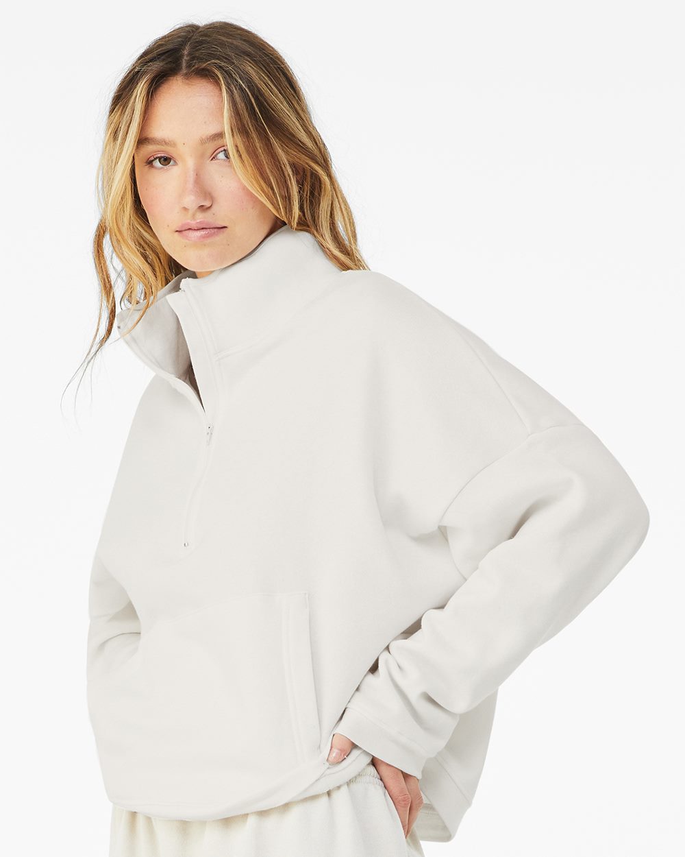 Women’s Sponge Fleece Half Zip Pullover | 3953