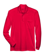 Men's Pinnacle Performance Long Sleeve Piqué Polo with Pocket | 88192P