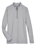 Women's CrownLux Performance® Clubhouse Micro-Stripe Quarter-Zip Pullover | DG480W