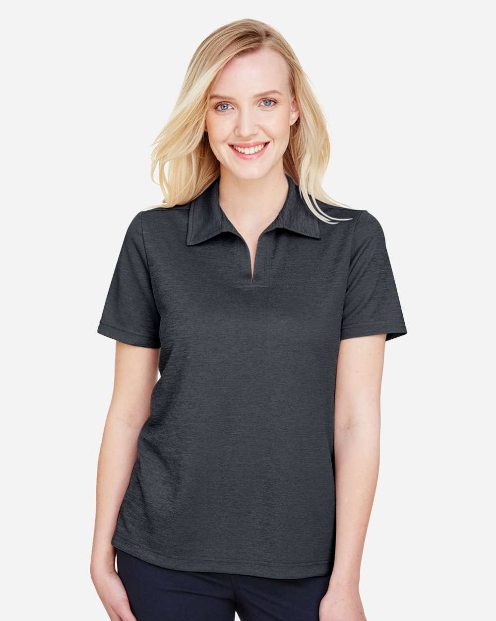 Women's CrownLux Performance® Address Melange Polo | DG22W