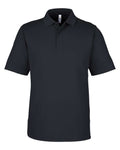 CORE365 CE104 Men's Market Snag Protect Mesh Polo - Black