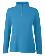 Women's Fusion ChromaSoft™ Pique Quarter-Zip Pullover | CE405W