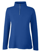 Women's Fusion ChromaSoft™ Pique Quarter-Zip Pullover | CE405W