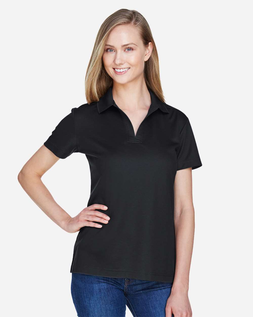 Women's CrownLux Performance® Plaited Polo | DG20W