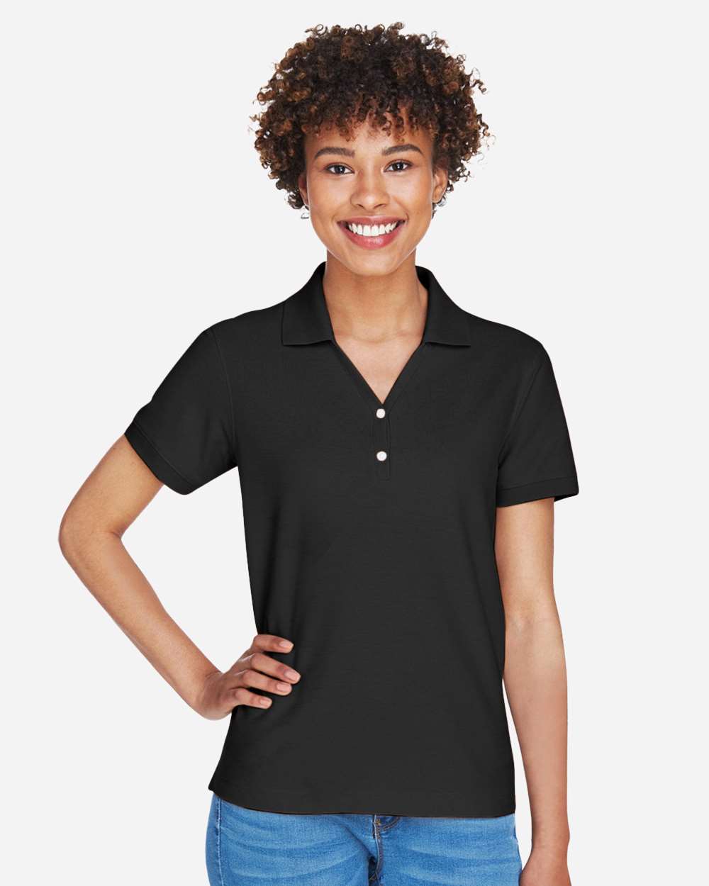 Women's Pima Piqué Polo | D100W