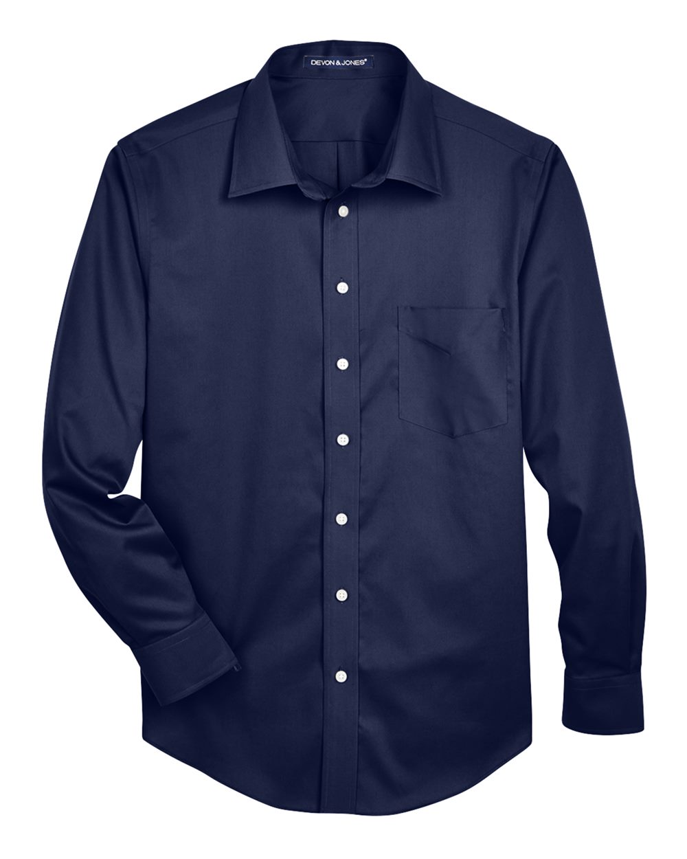 Men's Crown Collection® Solid Stretch Twill Woven Dress Shirt | DG530