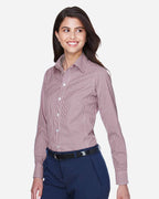 Women's Crown Collection® Gingham Check Woven Dress Shirt | D640W
