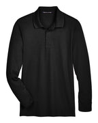 Men's CrownLux Performance® Plaited Long Sleeve Polo | DG20L